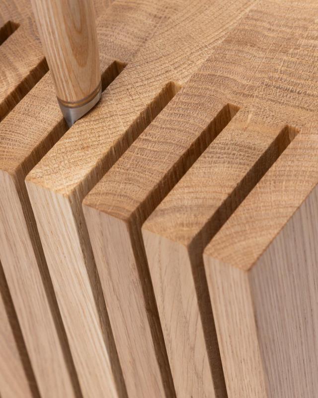 Woodsea Block Oak M - Suport de Cuțite din Stejar Bloc 17x12 cm 1208971610