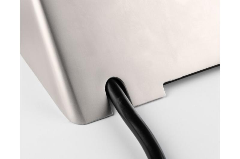 Priză pentru mobilier SOFITO, 2xSHUKO, USB A+C, cablu 1.5 m, oțel inoxidabil