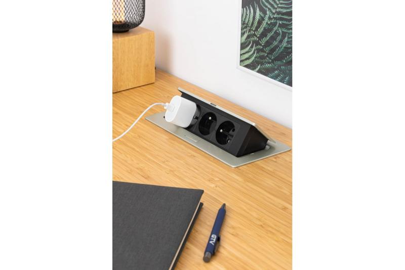 Priză electrică retractabilă SOFT, cablu de alimentare 1,5m