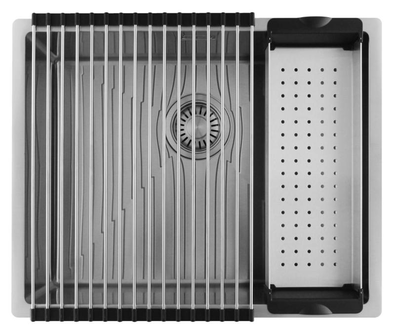 Pure.Sink Luxion Chiuvetă din oțel inoxidabil 50x40 cm pentru montare sub blat, încastrare și montare pe blat  PLX5040-02