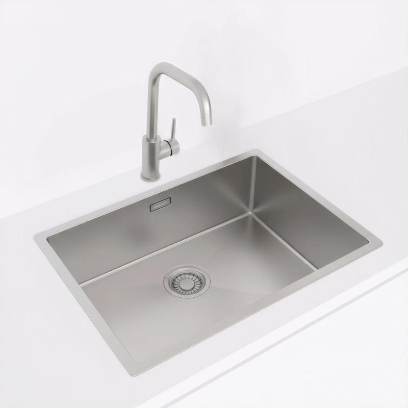 Pure.Sink Luxion chiuvetă din oțel inoxidabil 55x40 cm sub blat, încastrată și montată pe blat PLX5540-02