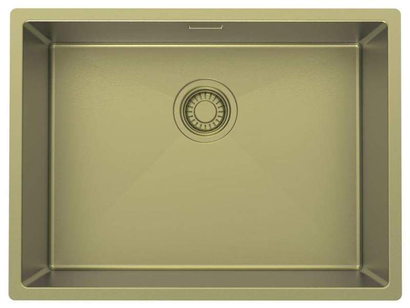Pure.Sink Luxion Chiuvetă aurie 55x40 cm sub blat, încastrată și montată pe blat PLX5540-60