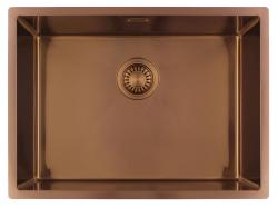 Pure.Sink Luxion Chiuvetă din cupru 55x40 cm pentru montare sub blat, încastrare și montare pe blat PLX5540-62