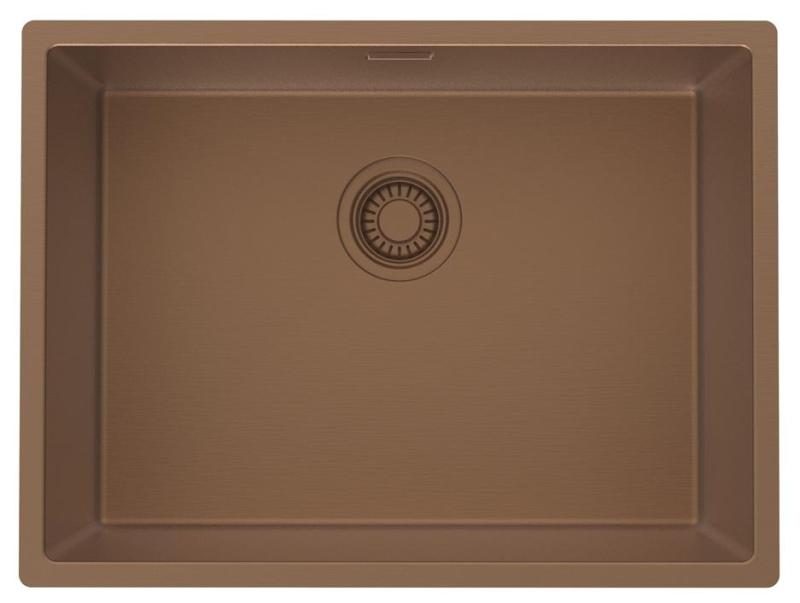 Pure.Sink Luxion Chiuvetă din cupru 55x40 cm sub blat, încastrată și montată pe blat PLX5540-62
