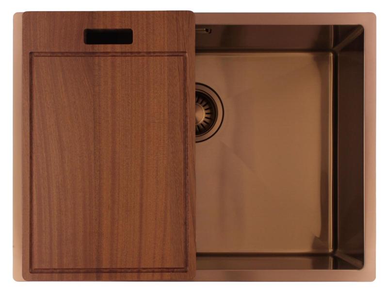 Pure.Sink Luxion Chiuvetă din cupru 55x40 cm pentru montare sub blat, încastrare și montare pe blat PLX5540-62