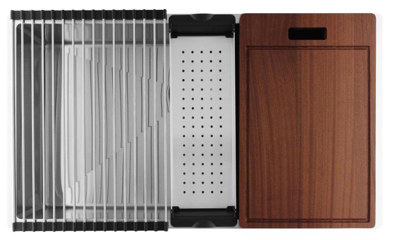 Pure.Sink Luxion Chiuvetă mare din oțel inoxidabil 74x40 cm pentru montare sub blat, încastrare și montare pe blat PLX7440-02