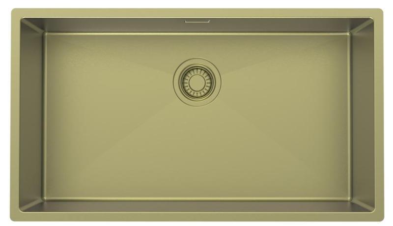 Pure.Sink Luxion Chiuvetă mare aurie 74x40 cm sub blat, încastrată și montată pe blat PLX7440-60