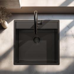 Pure.Sink Luxion PVD Chiuvetă neagră 51x50 cm Tapwing cu orificiu pentru baterie PLX5150T-63