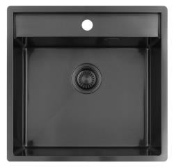 Pure.Sink Luxion Chiuvetă din metal 51x50 cm Tapwing cu orificiu pentru baterie PLX5150T-61