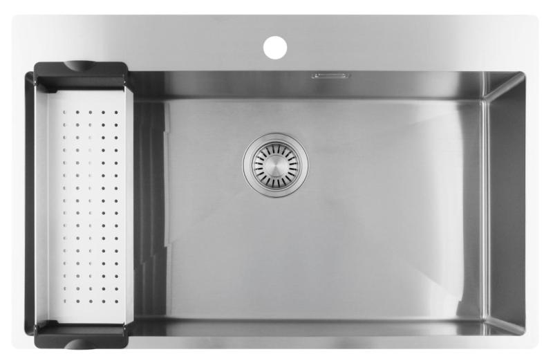 Pure.Sink Luxion Chiuvetă mare din oțel inoxidabil 78x50 cm Tapwing cu orificiu pentru baterie PLX7850T-02