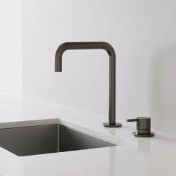 Pure.Sink Luxion Robinet de bucătărie cu 2 găuri, din metal, cu ieșire în formă de U PLX2HU-61