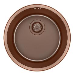 Pure.Sink Rondo Chiuvetă Rotundă de Cupru pentru montare la nivel, submontare și supramontare 38 cm PRN38-62