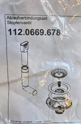 Set de scurgere Franke din oțel inoxidabil Sirius, 1 cuvă, 1 preaplin central 112.0669.678