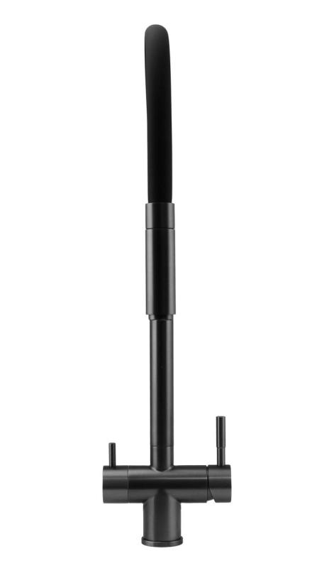 Pure.Sink Elite Steel Flex Robinet de bucătărie cu 3 căi PVD metalic cu ieșire flexibilă și apă filtrată PS8110-61