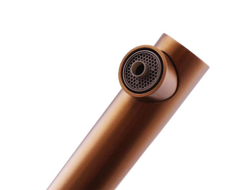 Pure.Sink Elite Steel Clear-S PVD Cupru Bucătărie cu 3 căi Robinet cu Gură Extensibilă și Apă Filtrată PS8120-62