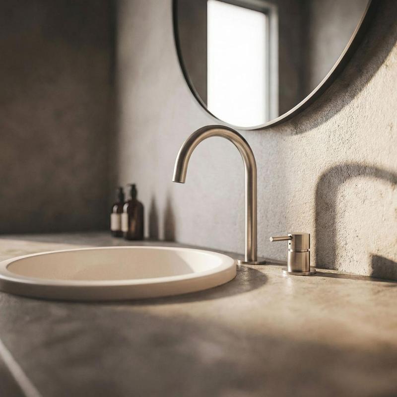 MURO TUA Robinet pentru chiuvetă cu 2 găuri, cromat, cu ieșire rotundă 1208972104