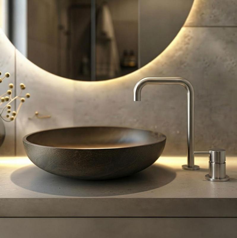 MURO TUA Robinet pentru chiuvetă cu 2 găuri, cromat, cu ieșire unghiulară 1208972108