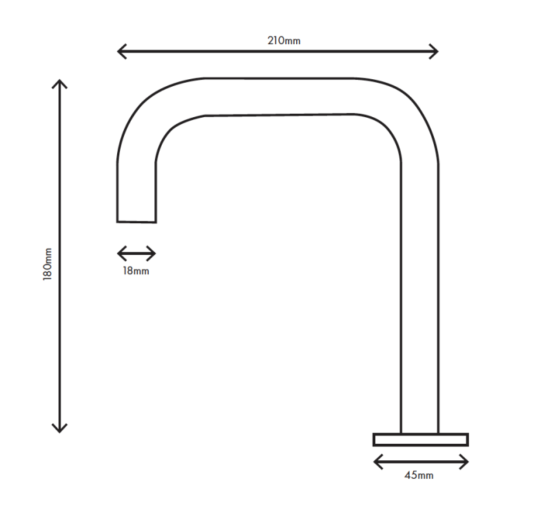 MURO TUA Robinet pentru chiuvetă cu 2 găuri, cromat, cu ieșire unghiulară 1208972108