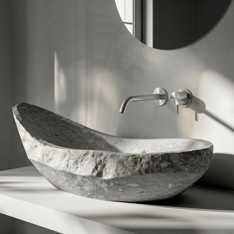 MURO TUA Robinet de chiuvetă încastrat în perete, crom M1.AB1.2.CR