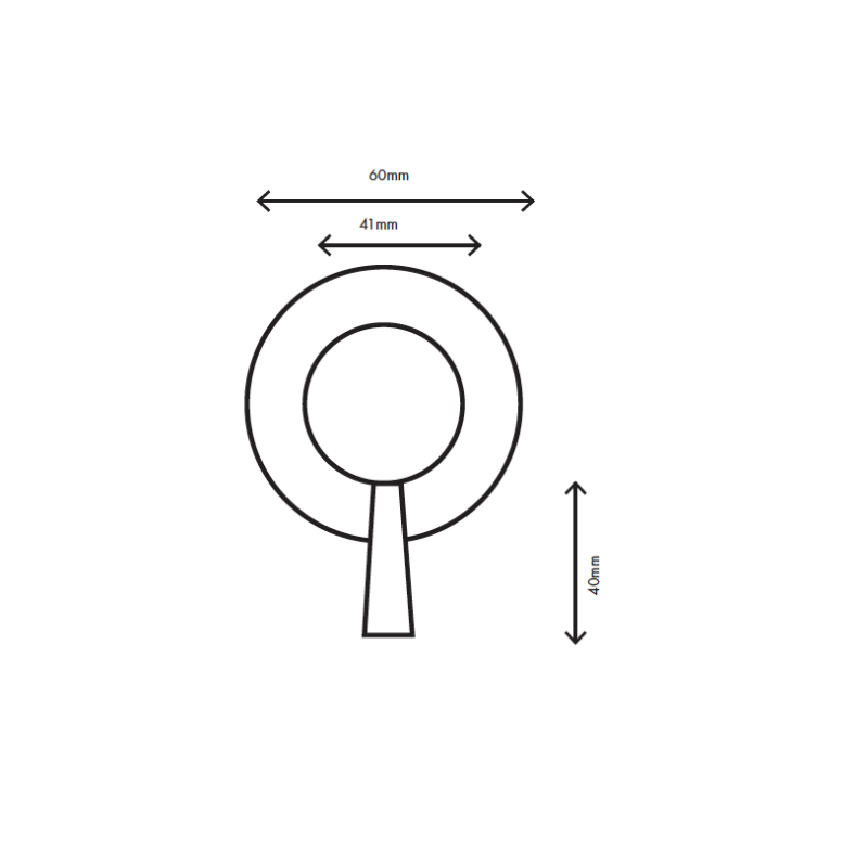 MURO TUA Comutator bidirecțional încastrabil crom M1.B32.2.CR