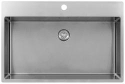 Pure.Sink Exclusivo Chiuvetă mare din oțel inoxidabil 75x40 cm, cu robinet cu aripă și orificiu pentru robinet BB7540T-02