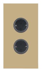 Indux Corner Coloană de energie cu 2 prize cu împământare Randaarde Goud 1208972283