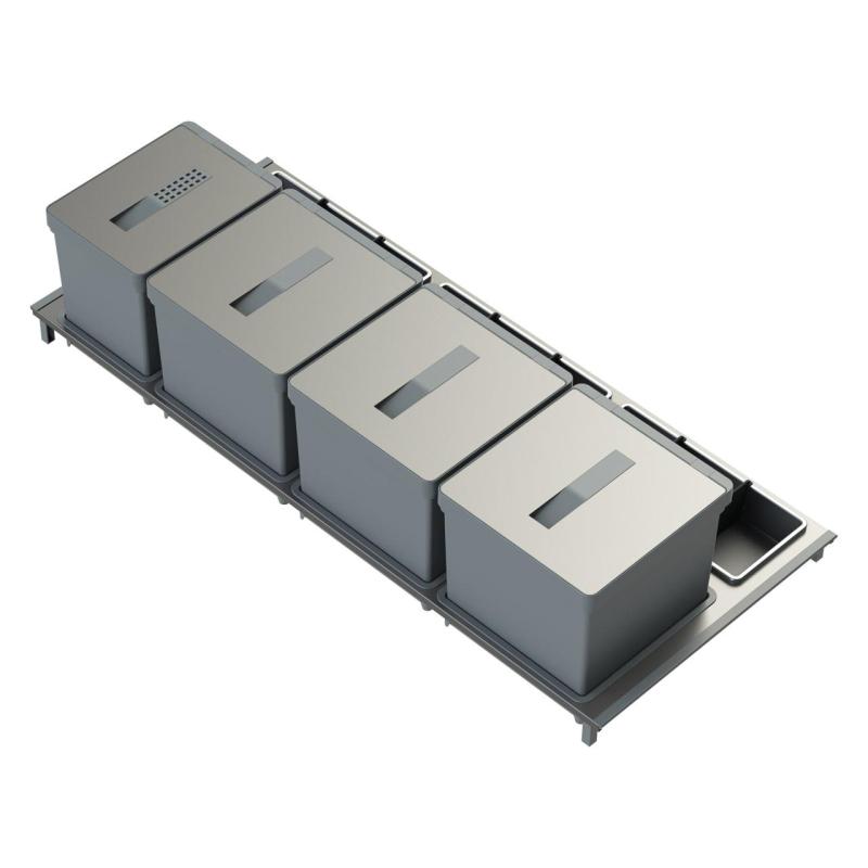 Indux Sort Sistem de sortare a deșeurilor cu 4 compartimente Comandă manuală pentru sertare extensibile 1208972321