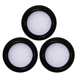 Indux Luma Set de 3 spoturi LED pentru bucătărie mică încastrată, cu driver LED, negru 1208972324