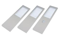 Indux Lino Set LED pentru bucătărie, 3 spoturi 4W, cu comutator tactil integrat, aluminiu 1208972395