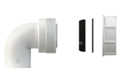 Pure.Sink Kit cot sifon UK cu piuliță și garnituri 40 mm WSTSUK-32