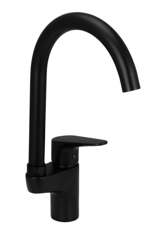 Aquanello Casa Baterie de bucătărie negru cu mâner superior BL-1202-CS