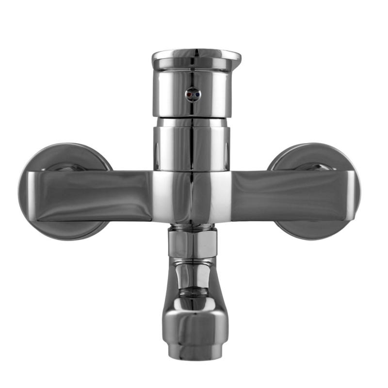 Aquanello Casa Robinet de bucătărie cu un singur mâner, cromat, cu gura de scurgere de 15 cm CR-1415-CS