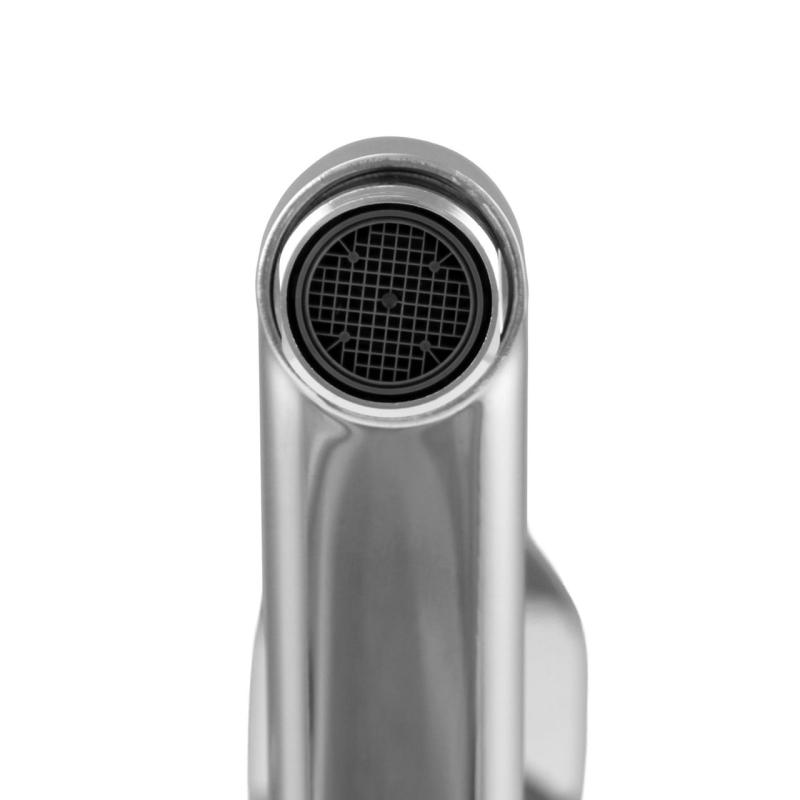 Aquanello Casa Robinet de bucătărie cu un singur mâner, cromat, cu gura de scurgere de 15 cm CR-1415-CS