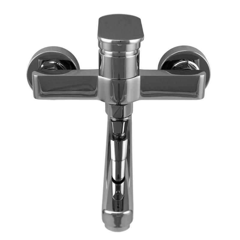 Aquanello Casa Robinet de bucătărie cu un singur mâner, cromat, cu gura de scurgere de 15 cm CR-1415-CS