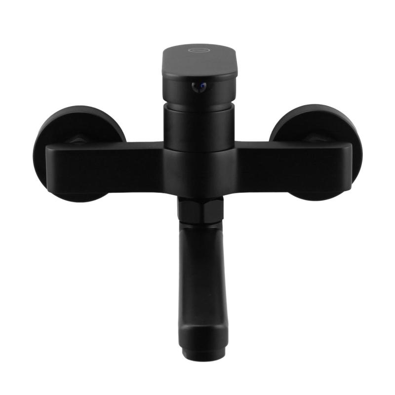 Aquanello Casa Robinet de bucătărie cu un singur mâner, negru, cu gura de scurgere de 20 cm BL-1420-CS