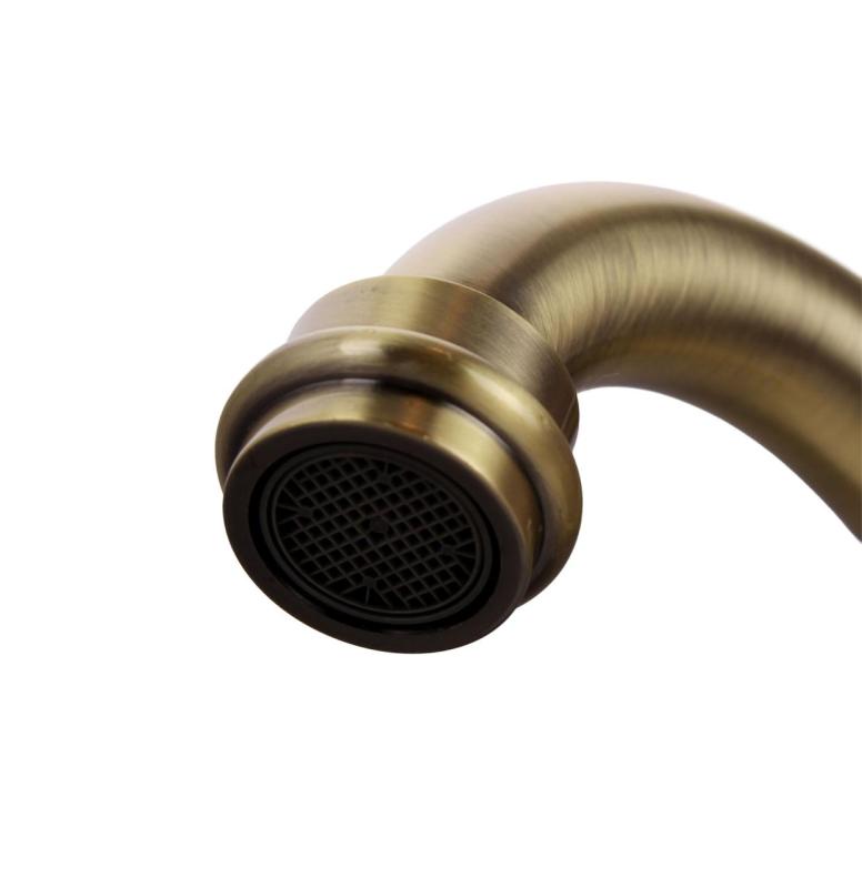 Aquanello Heritage Ascot Bucătărie clasică Robinet de bucătărie nostalgic din bronz cu bec unghiular BN-4002-HA