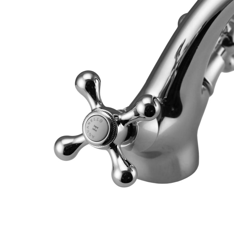 Aquanello Heritage Ascot Robinet clasic nostalgic pentru chiuvetă, crom CR-4101-HA