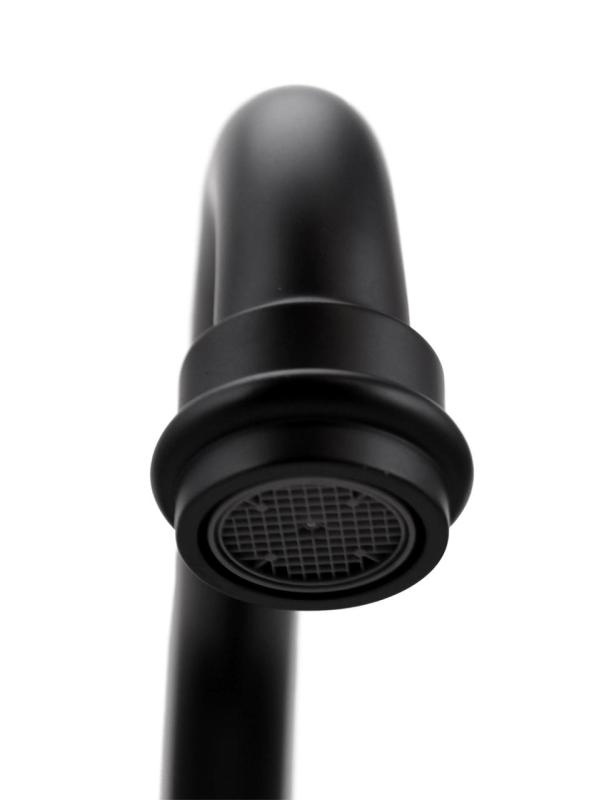 Aquanello Heritage Ascot Robinet clasic de bucătărie cu gura de scurgere superioară, negru BL-4110-HA