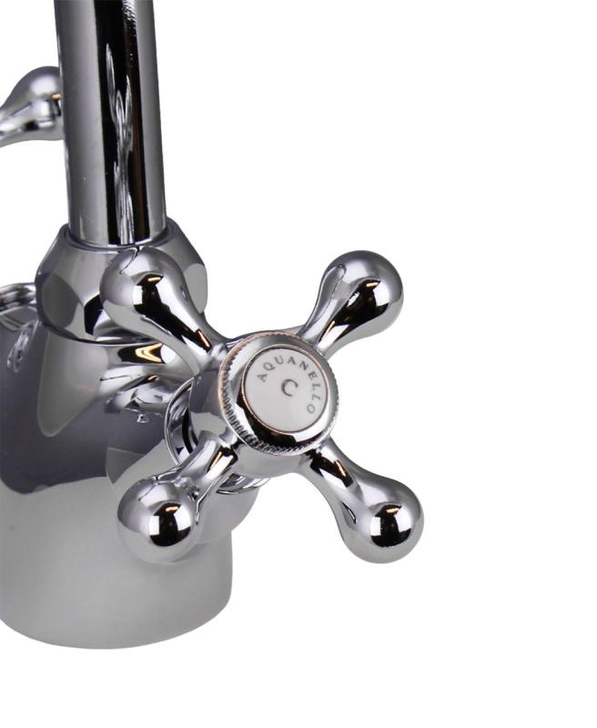 Aquanello Heritage Ascot Bucătărie clasică Robinet de bucătărie nostalgic Crom CR-4004-HA
