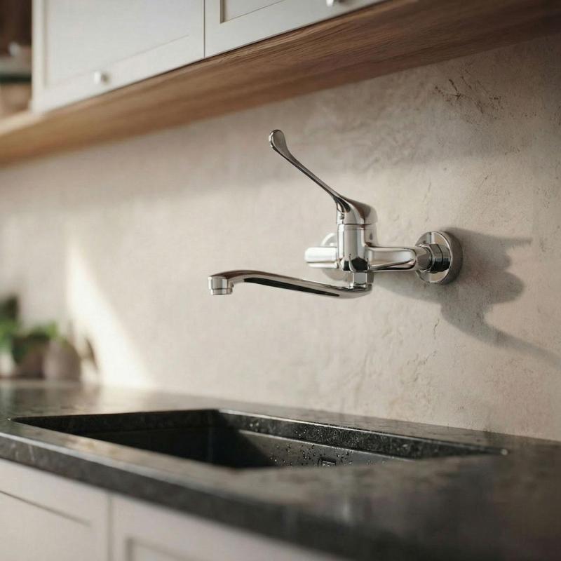 Aquanello Medic Robinet de bucătărie cu mâner lung cromat CR-1005-MD