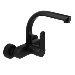 Aquanello Casa Robinet de bucătărie cu ieșire superioară Negru BL-1003-CS