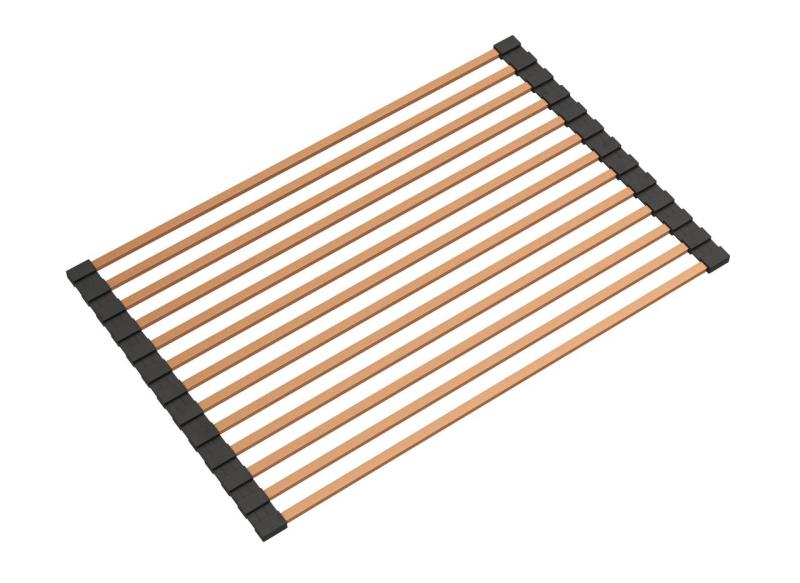 Ausmann Mosel Set combinat chiuvetă PVD cupru 50x40 cm cu robinet de bucătărie, dozator de săpun și covoraș rulant 1208972563