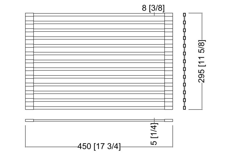 Ausmann Mosel Set combinat chiuvetă PVD cupru 50x40 cm cu robinet de bucătărie, dozator de săpun și covoraș rulant 1208972563