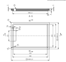 Pure.Sink Exclusivo Tocător de lemn din bambus 42x30 cm pentru chiuvetă PEXCB40-24
