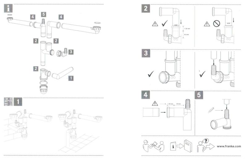 Franke Set de deșeuri cu economie de spațiu pentru chiuveta de bucătărie 2 tomberoane Spazio 2 2269