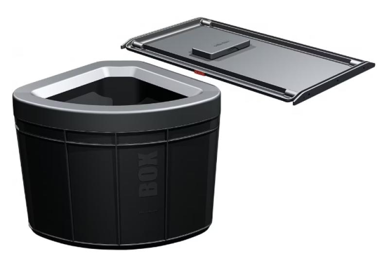 Sistemul de sortare Franke Sorter Solo 60 cu capacitate de 40 de litri, cu filtru de carbon și capacitate de pivotare a ușii, cod 1210307572.